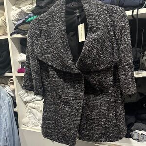 Ann Taylor Black and White Blazer
